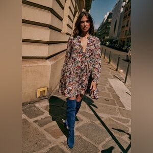 Sézane Leana Dress Floral Fall is Blooming